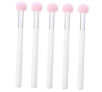 OATIPHO 5Pcs Small Mushroom Head Makeup Sponges Soft Nbr Latex Cosmetic Puff for Foundation Concealer Blending Pink with White Handle Multi-use Beauty Tools for Women