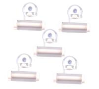 OATIPHO 5Pcs White Suction Cup Toothpaste Extruder Hanging Type Multi Function Manual Tube Squeezer for Bathroom Facial Cleanser Tubes