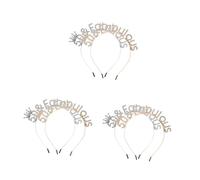 OATIPHO 6 pcs Birthday Rhinestone Princess Crown Headband for Women Elegant Gold Silver Tiara Hairbands Comfortable Fit Party Accessories Sparkling Birthday Queen Tiara