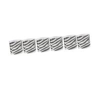 OATIPHO 6 pcs Textured Zebra Print Toilet Paper Soft Tear Resistant for Bathroom Decor Stylish Patterned Ribbon Design Enhances Sensory Experience and Space Saving Storage
