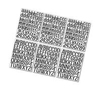 OATIPHO 6 Sheets Black Vinyl Alphabet Letter Stickers DIY Decals for Wall Decoration and Classroom Bulletin Boards Easy to Peel and Stick Learning Aid for Early Learners