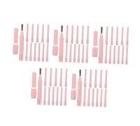 OATIPHO 60 pcs Eyebrow Pencil Extender Rods with Dual Ended Brow Brush Secure Lengthener Tool for Shaping Filling and Tidy Brows Hygienic Makeup Accessory Travel Friendly Pink