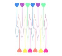OATIPHO 60pcs Heart-shaped Hair Pull Through Loop Tool for French Braid and Ponytail Styling Maker in Multi-colors Easy Hygienic Hair Accessory Kit for Updos and Special Events