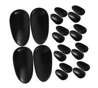 OATIPHO 60pcs Reusable Hair Dye Ear Covers Lightweight Plastic Ear Protectors for Salon Spa Bathing Shower Use Comfortable Flexible Fit Easy to Clean Black Earmuffs