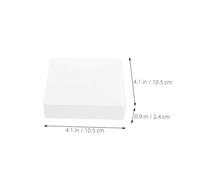 OATIPHO 6pcs 4-Inch White PVC Fence Post Caps Pyramid Style Plastic Post Covers for Outdoor Garden Patio Decking Sturdy Fence Finials Suitable for Mailbox and Railing