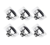 OATIPHO 6pcs Adhesive Showerhead Wall Mount Brackets Multi-Angle Adjustable Handheld Shower Holder Replacement No Drilling Installation No Trace Removal Bathroom Shower Base