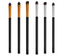 OATIPHO 6Pcs Eyeshadow Brush Set with Soft Horse Hair Curved Angled Blending Brush Heads for Professional Eye Makeup Suitable for Beginners and Salon Use