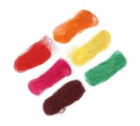 OATIPHO 6Pcs Natural Raffia Silk Easter Nest Filler Box Stuffing Material for DIY Decoration for Boxes Flower Arrangements Pet Enrichment Color