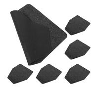 OATIPHO 6pcs Non-Slip Washable Urinal Floor Mats for Men 42x52cm Deep Grey Water Absorbent Bathroom Rugs Commercial Toilet Floor Protectors