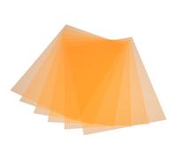 OATIPHO 6pcs Orange Cellophane Pvc Gel Light Filter Sheets, Colour Correction Lighting Gels for LED Lights and Photo Strobe Flash, Colour-changing Film for Party and Classroom Use