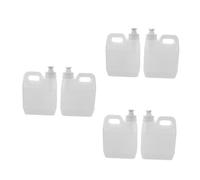 OATIPHO 6pcs Plastic Pump Jug Empty Refillable Bottle for Lotion Liquid Dispenser Diy Hot Sauce Shampoo Laundry Soap Shower Gel Container Toiletries