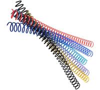 OATIPHO 6pcs Removable Loose Leaf Binder Rings Spiral Binding Coils, Flexible Book Binder Circles for DIY Notebook, Multi-Color Pack Suitable for Scrapbook and Photo Album