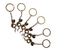 OATIPHO 6pcs Snake Pendant Keychain Zodiac Snake Keychain for Men Pendant Home Decor