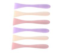 OATIPHO 6pcs Soft Silicone Face Mask Applicator Brush Purple White Pink Colors for Mud Masks Clay Gel Application Face Skin Care Routine