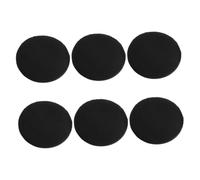OATIPHO 6pcs Ultra Thin PU Leather Makeup Puff for Foundation and Face Powder Application Soft Velvet Texture Portable Round Powder Applicators for Daily Use Go Touch Ups