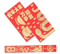 OATIPHO 6pcs Year Snake Red Envelopes Cartoon Hong Bao Money Packets for Chinese Lunar Year Weddings Birthdays Traditional Lucky Red Packets