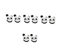 OATIPHO 8 pcs Cute Panda Hair Ties for High Elasticity Ponytail Holders Lightweight Hair Bands Travel Friendly