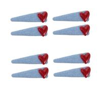 OATIPHO 8 Pcs Denim Heart Hair Clips Romantic Flat Bobby Pins for Women Stylish Bangs Section Clips Hair Accessories for Everyday and Valentine Day Styling