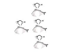 OATIPHO 8 PCS Funny Salted Fish Headband Cartoon Sea Creature Hair Hoop with Large Small Fish Novelty Costume Accessory for Halloween Parties Cosplay Women and Under Sea Theme
