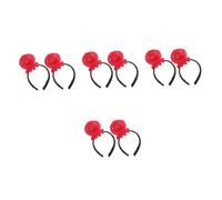 OATIPHO 8 pcs Red Octopus Hair Hoop Creature Headband Ocean Party Headwear for Beach Decorations Underwater Themed Events Suitable for All Ages