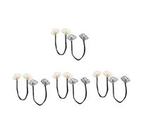 OATIPHO 8 pcs Rhinestone French Bun Maker Hair Styling Tool Twist Hair Curler for Wedding and Everyday
