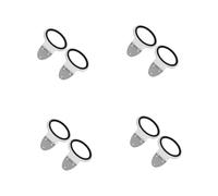 OATIPHO 8 pcs Stainless Steel Hair Dryer Wall Mount Holder Space Saving Hairdryer Bracket for Bathroom and Salon and Sturdy Blow Dryer Organizer with Elegant Minimalist Design