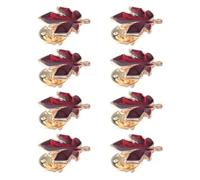 OATIPHO 8pcs Canadian Maple Leaf Chest Pin Fade-resistant Brooches for Women Men Compact Stylish Lapel Pins for Suits Jackets Scarves Thanksgiving Autumn Fashion Accessories