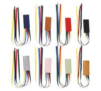 OATIPHO 8Pcs Multi-Color Ribbon Bookmarks Set with Leather Page Markers, Decorative Reusable Ribbon Tabs for Book Page Marking, Suitable for Reading, Journals, and Bible Organizing