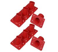 OATIPHO 8Pcs Plastic Floor Scrub Brush Handle Adapter Set Scrub Brush Joint Connector for Broom and Mop Handles Floor Cleaning Replacement Kit for Household and Commercial Use