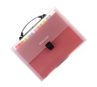 OATIPHO A4 Accordion File Folder 13 Compartments Expanding Document Organizer Rainbow Color Multi-Layer Paper Filing Folder for Office and School