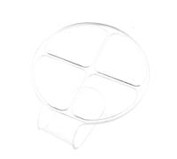 OATIPHO Acrylic Handheld Makeup Palette 4 Compartments, Professional Cosmetic Mixing Tray for Women, Portable round Makeup Palettes for Blending and Artistry Use