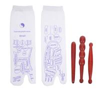 OATIPHO Acupressure Massage Stick Wooden Beaded for Body and Foot Therapy Facial Massage Tool