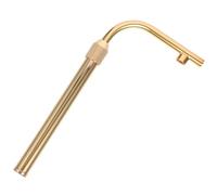 OATIPHO Adjustable Aromatherapy Table Lamp Curved Stem Accessory Extendable Lighting Fixture Lamp Stem 22-33cm Threaded Repair Part in French Gold