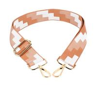 OATIPHO Adjustable Brown Shoulder Bag Strap Gold Buckle, Colorful Crossbody Purse Strap Accessory for DIY Handbag Chain and Decorative Bag Adornment