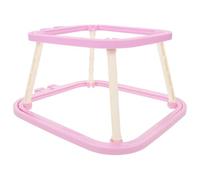 OATIPHO Adjustable Double Layer Embroidery Frame Table Stand Purple Plastic Cross Stitch Holder Needlework Craft Scroll Hoop Quilting Sewing Tool