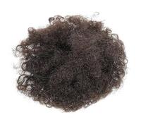 OATIPHO African Drawstring Ponytail Extension 2# Curly Human Hair Afro Puff Bun for Black Women, Quick Natural Black Hairpiece Suitable for Daily and Special Occasions