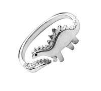 OATIPHO Alloy Dinosaur Open Ring Vintage Animal Finger Accessory Fashionable Gift for Women and Men Selfie Costume Decoration
