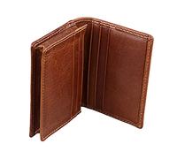 OATIPHO Antimagnetic Leather Wallet for Men Brown Fraud Compact Design for Everyday Use and Travel
