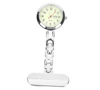 OATIPHO Antique Clip Pocket Watch with Glow The Dark Dial Nurse Fob Watch Stylish Luminous Chest for Medical Professionals and Everyday Use