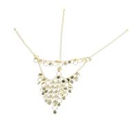 OATIPHO Belly Dancer Face Chain with Tassels and Coins Decorative Mask for Masquerade Halloween Party Dance Play Cosplay Accessories Lightweight Versatile Design