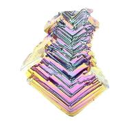 OATIPHO Bismuth Specimen Crystal Science Classroom Specimens Decor Natural Crystal Gem Mineral Kawaii Keychain Original Nature Artwork Home Decor
