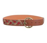 OATIPHO Boho Wide Belt for Women Adjustable Buckle Embroidered Floral Waist Belt Vintage Statement Accessory for Dresses and Jeans