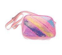OATIPHO Boy Girl's Cartoon Backpack Sequin Glitter Little Girls Crossbody Bag Cute Party Favor for Boy Girl Rainbow Shoulder Purse