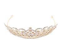 OATIPHO Bridal Crown Baroque Rhinestone Headpiece for Women Stunning Wedding Tiara Unique Party Accessory for Engagements and Performances