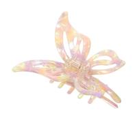 OATIPHO Butterfly Claw Hair Clips for Women Acetate Hair Accessories Strong Hold Cute Styling Clips for Updos and Versatile Hairstyles in Yellow Purple