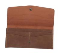 OATIPHO Cash Envelope Wallet for Budgeting Vintage Pu Wallet Multiple Card Slots Lightweight and Portable Money Organizer for Men and Women for Special Occasions Light Brown