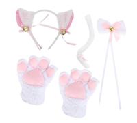 OATIPHO Cat Girl Cloak Cat Accessories Ears Headband Boys and Girls Cosplay Costume Bow Tie Crazy Lady Gifts Party Wear Unique Cosplay Outfit