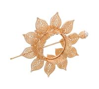 OATIPHO Chinese Traditional Hanfu Flower Hair Sticks Pins Chopsticks Forks Bun Updo Holders Chinese Crown Wedding Hair Accessories Golden