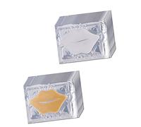 OATIPHO Collagen Lip Mask Pads 20pcs Moisturizing and Exfoliating Lip Masks for Women Anti-dry White and Gold for Daily Hydration