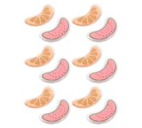 OATIPHO Cooling Eye Gel Pads for Double Eyelids, 6 Pairs Small Reusable Ice Packs with Red Watermelon Orange Scent, Cold Compress for Eye Bags and Puffiness Relief, Suitable for Women